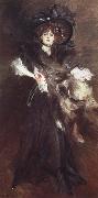 Giovanni Boldini Portrait of Mlle Lantelme oil